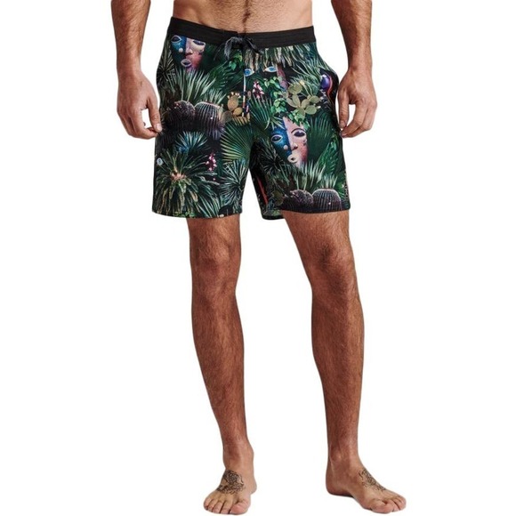 ROARK MEN'S CHILLER JARDIN OASIS 17”Boardshorts Size 28 - Picture 1 of 13